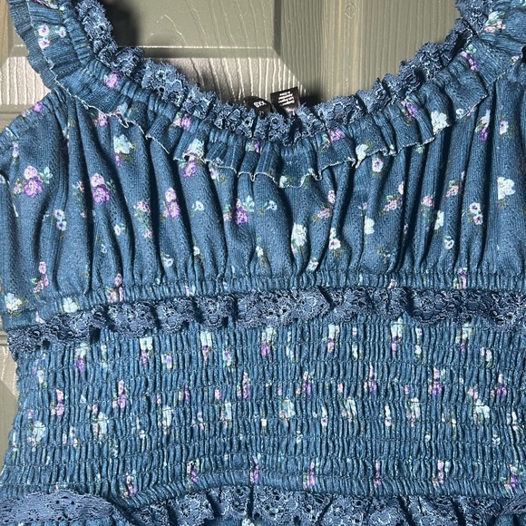 For Love and Lemons Lola Pointelle Mini Dress - Picture 3 of 7